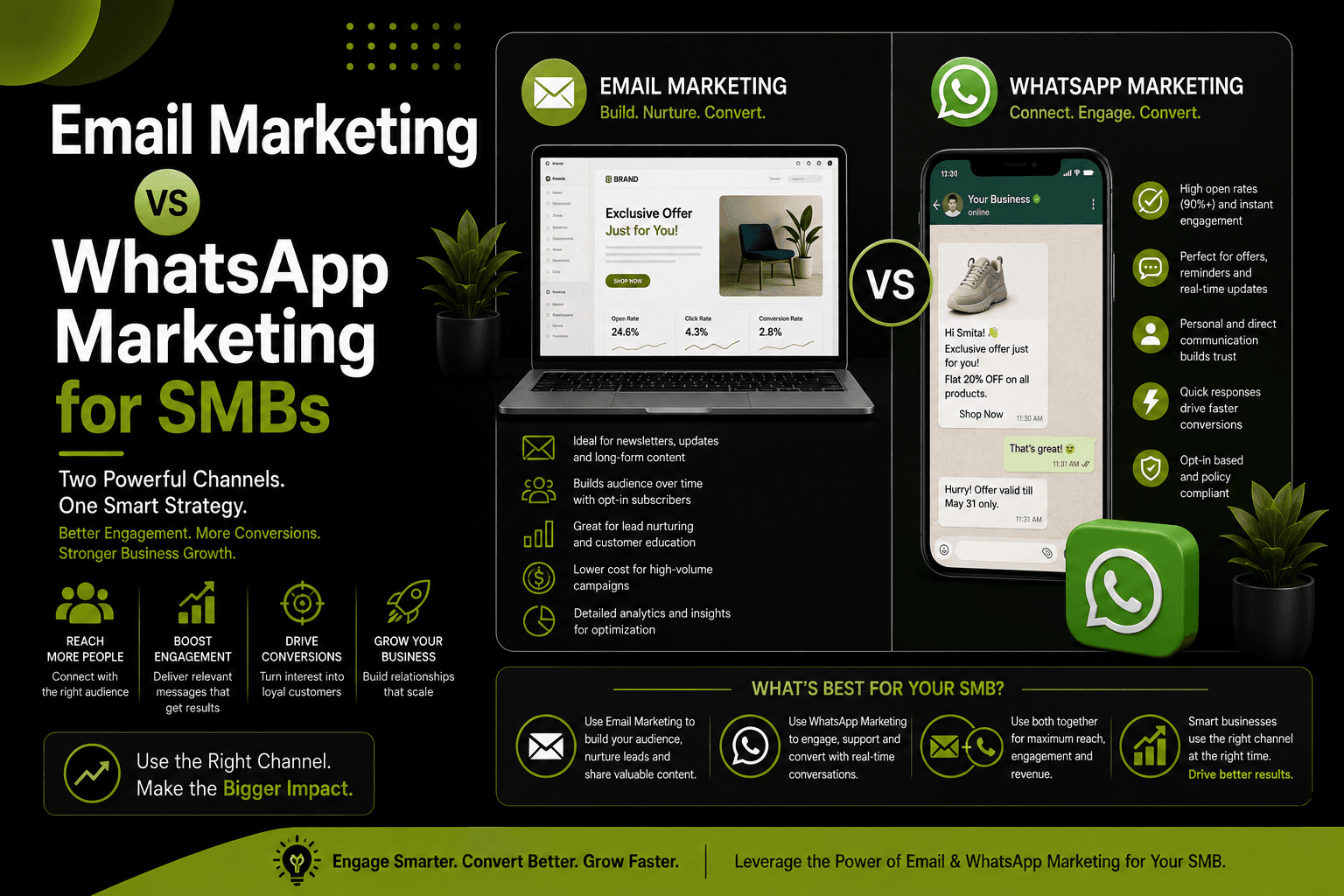 Email Marketing vs WhatsApp Marketing for SMBs