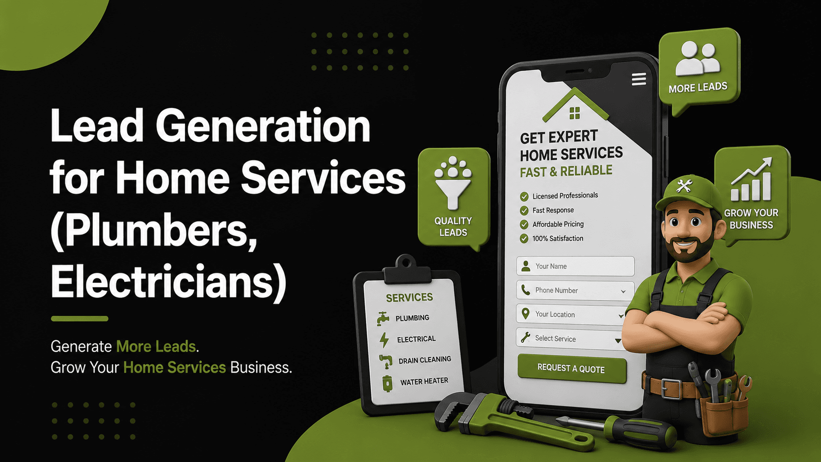 Lead Generation for Home Services (Plumbers, Electricians)