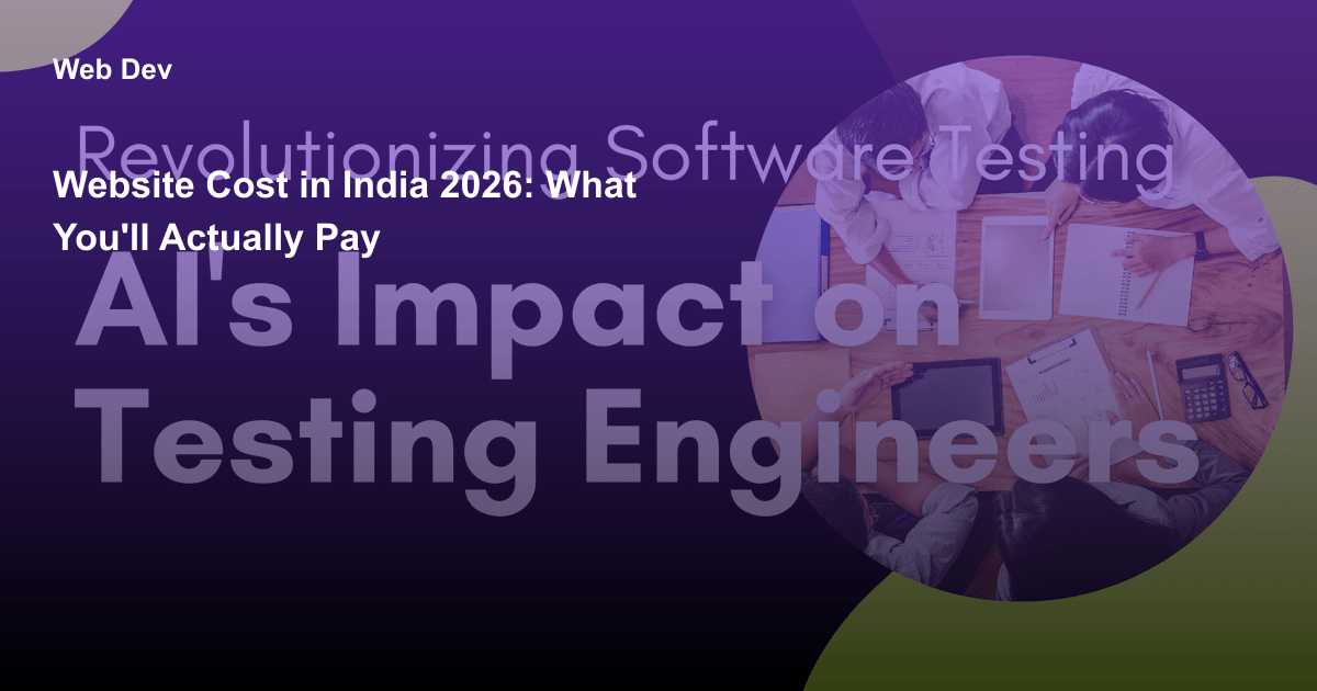 Website Cost in India 2026: What You'll Actually Pay
